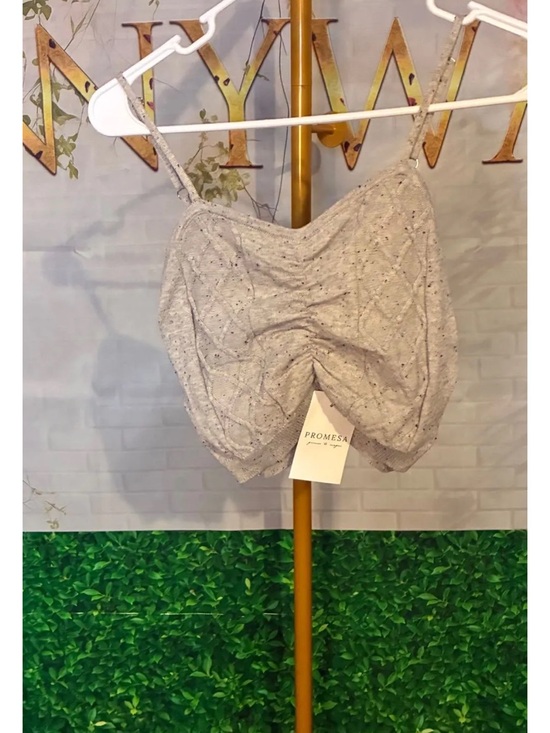 Promesa Tops - #220 Promesa cable knit cropped top sz S